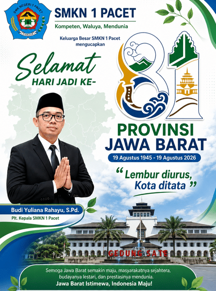 Selamat Hari Jadi ke-81 Provinsi Jawa Barat - SMK Negeri 1 Pacet Screenshot 2026 08 24 at 08 47 20 Instagram